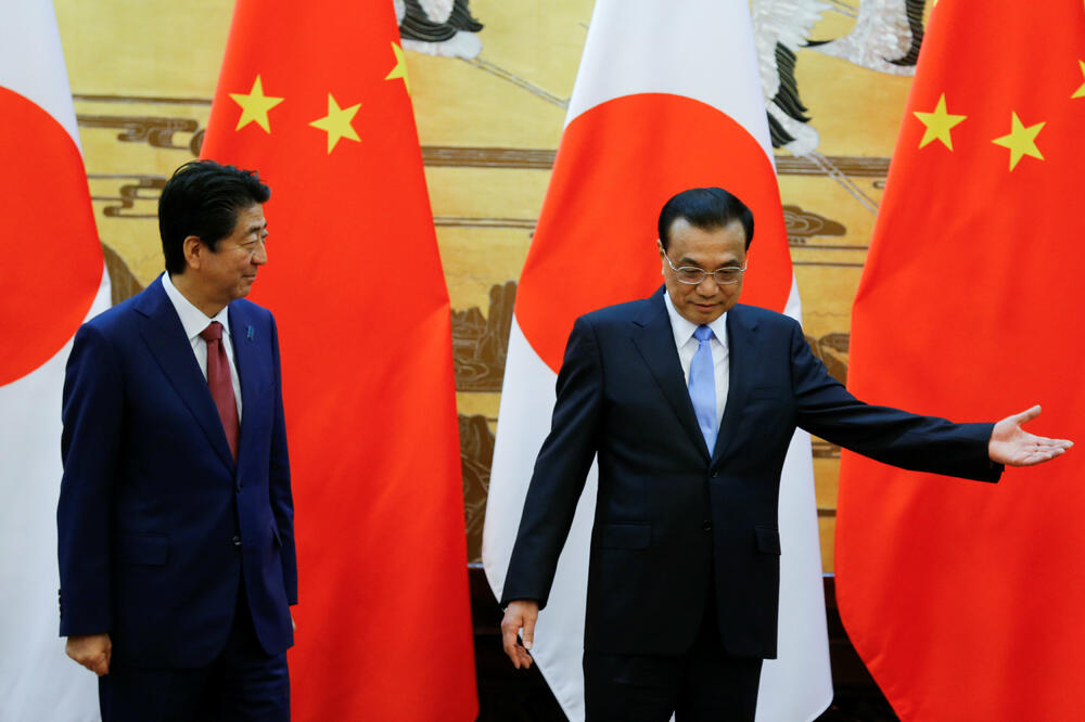 Šinzo Abe, Li Kećijang, Foto: Reuters