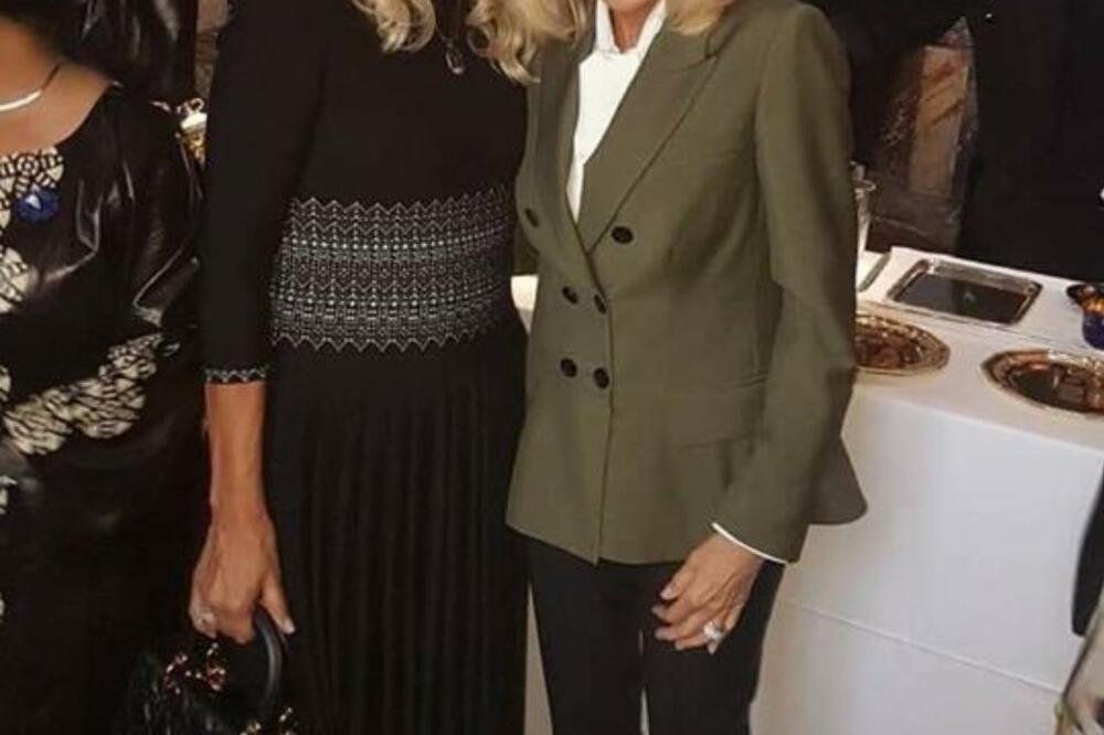 Lidija Đukanović, Brižit Makron, Foto: Predsjednik.me