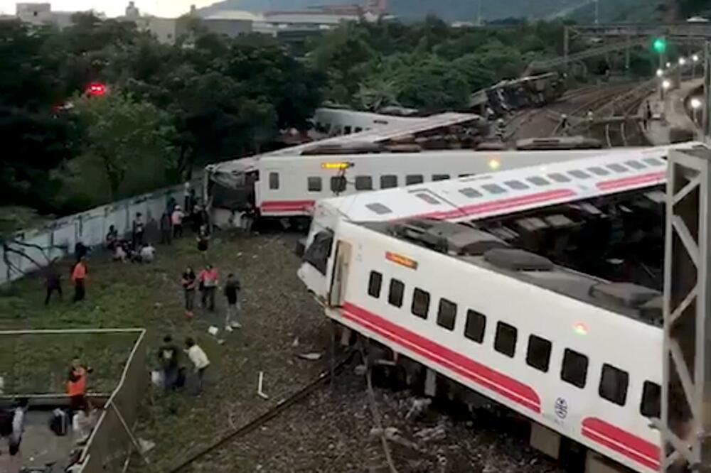 željeznička nesreća tajvan, voz tajvan, Foto: Reuters