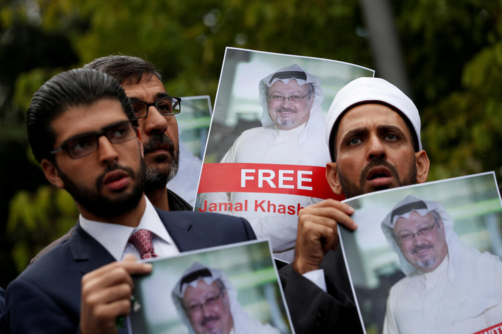 Protest zbog nestanka Džamala Kašogija, Foto: Reuters