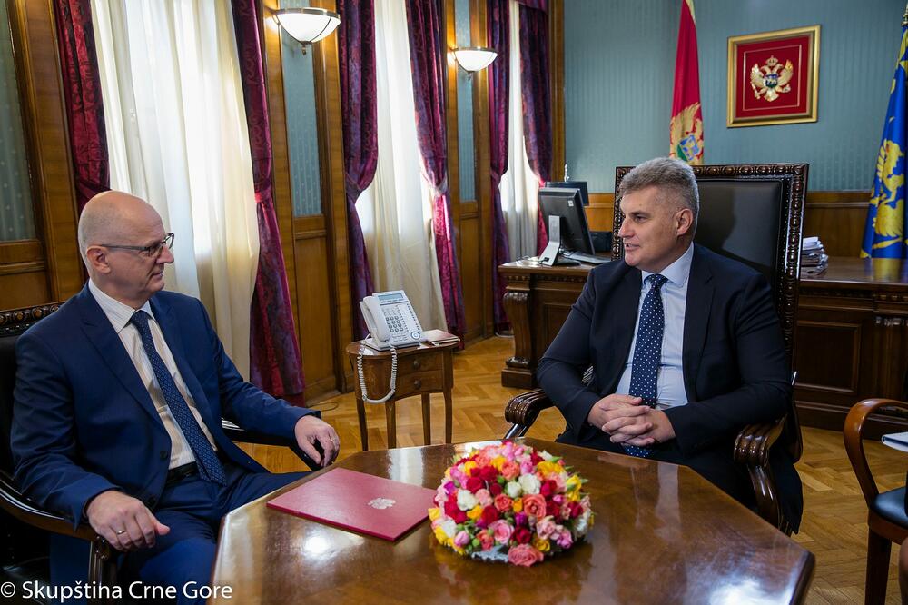 Artur Dmohovski, Ivan Brajović, Foto: Skupština Crne Gore