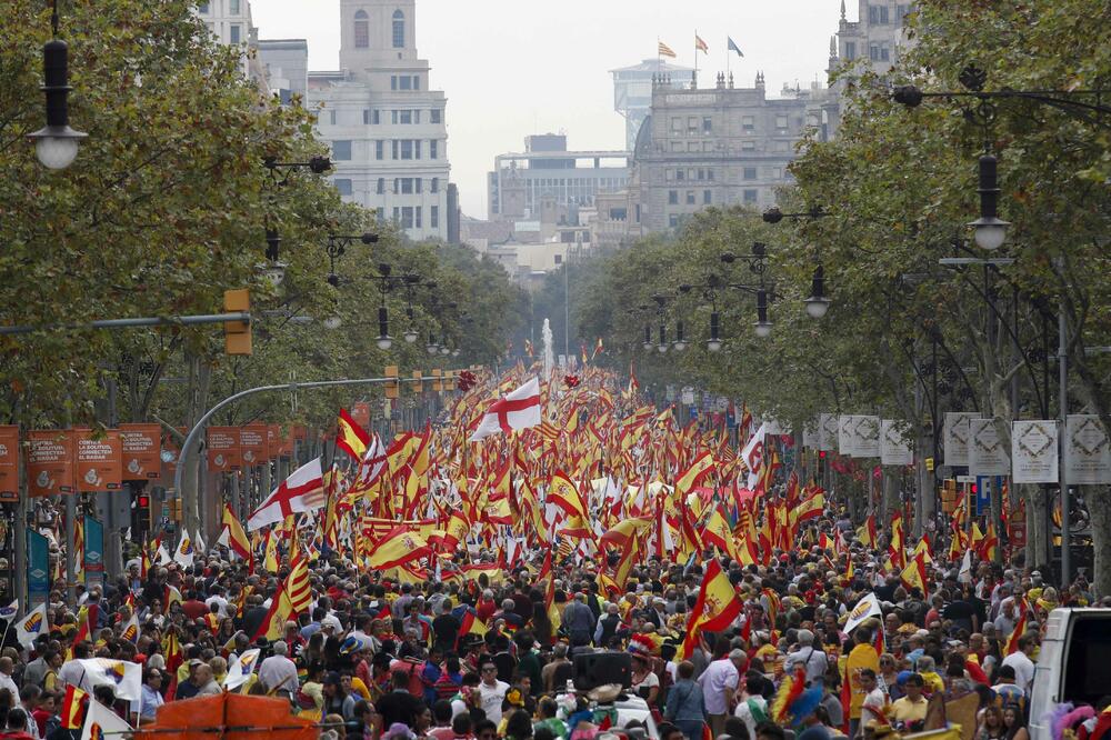 Barselona, protest, Foto: Reuters