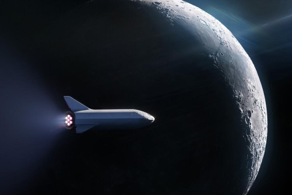 Spejs eks, let oko mjeseca, Foto: SpaceX