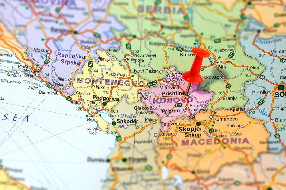 Kosovo, mapa, karta, Foto: Shutterstock