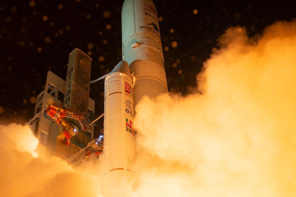 Satelit BepiKolombo, lansiranje, Foto: BETA/ESA via AP