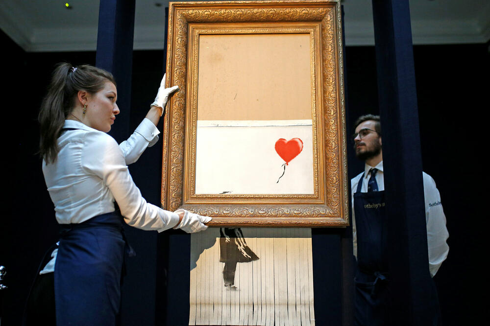 Benksi performans, Foto: Reuters