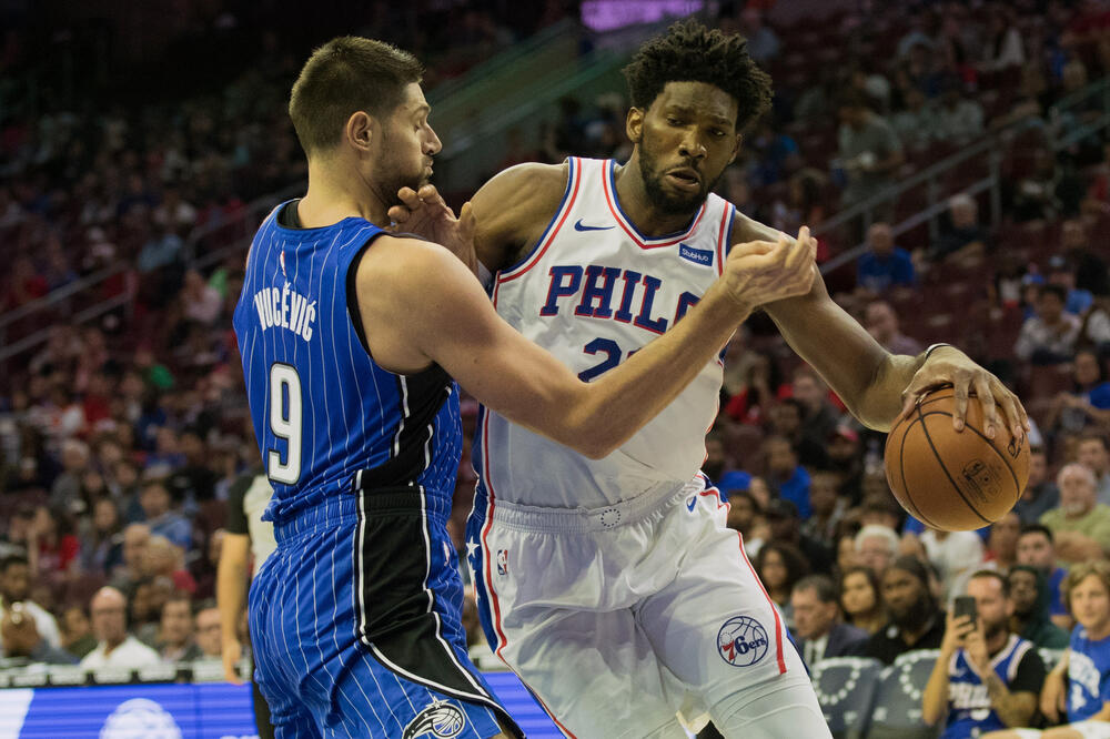 Nikola Vučević, Džoel Embid, Foto: Reuters