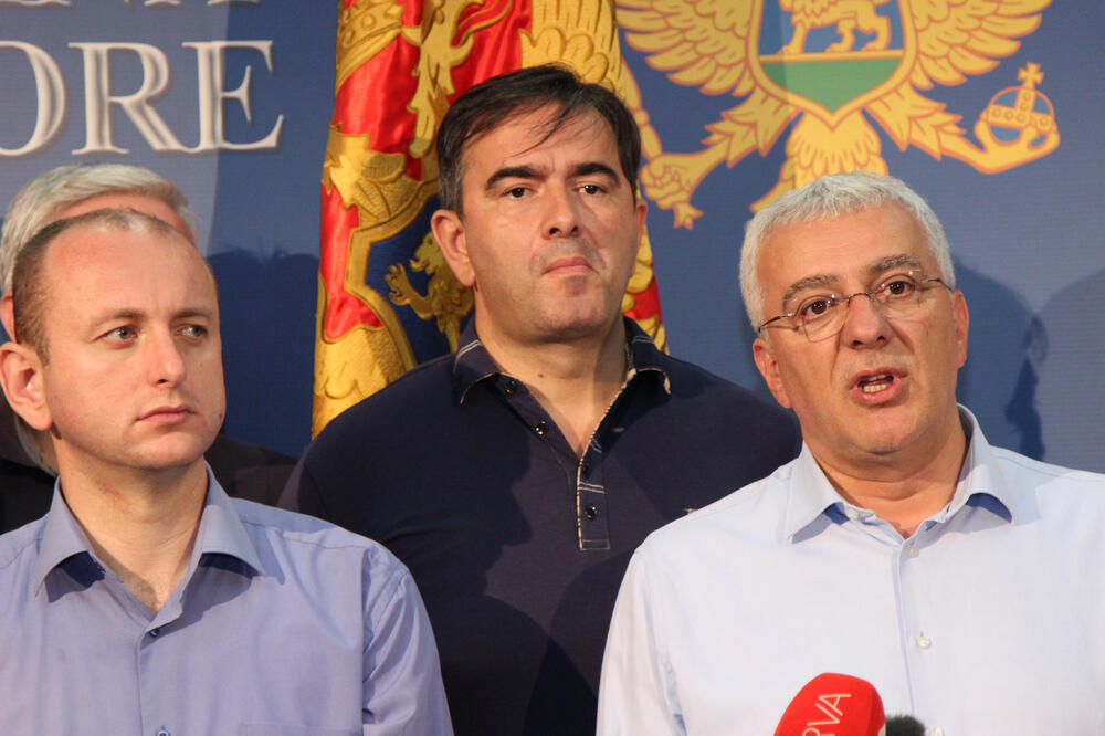 Milan Knežević, Andrija Mandić, Nebojša Meodjević, Foto: Filip Roganović