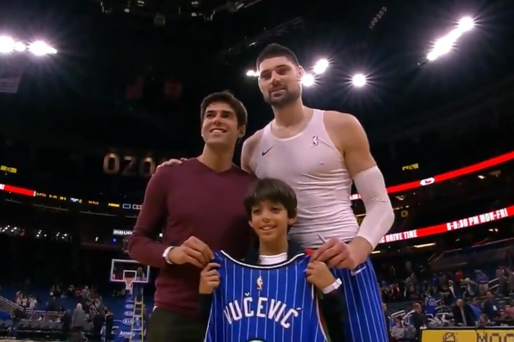 Kaka i sin sa Vučevićem, Foto: Screenshot (Twitter)