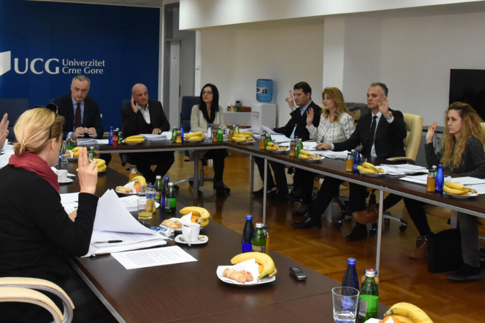 Sa sjednice Upravnog odbora, Foto: Univerzitet Crne Gore