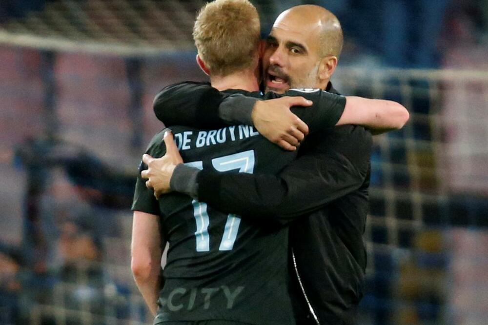 De Brujne i Gvardiola, Foto: REUTERS