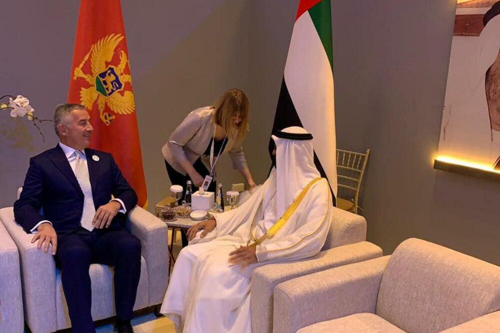 Đukanović na sastanku u Abu Dabiju, Foto: Facebook/Milo Đukanović