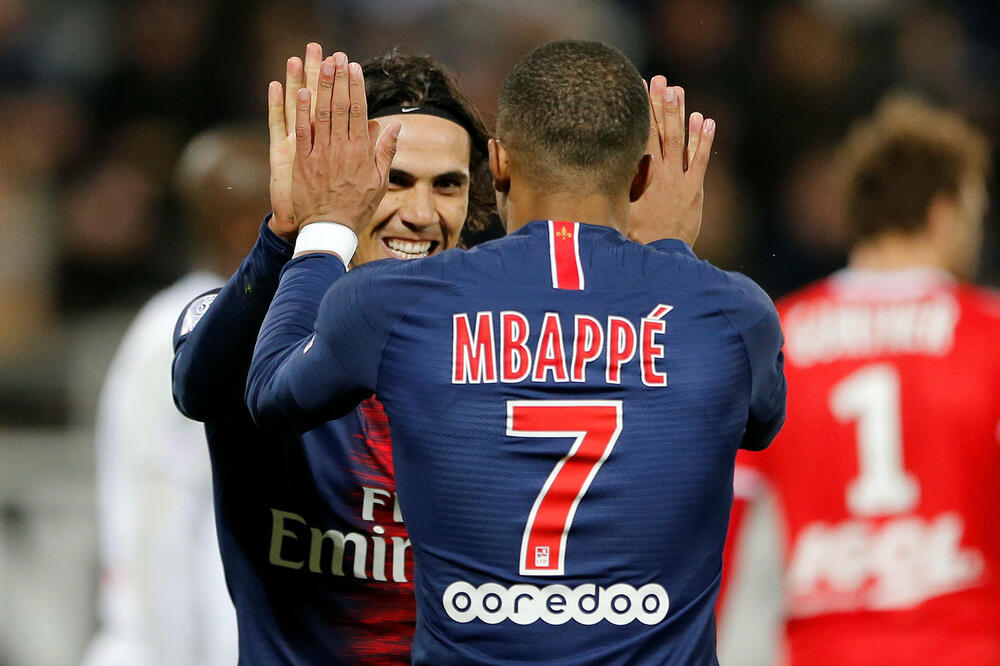 Edinson Kavani i Kilijan Mbape, Foto: Reuters