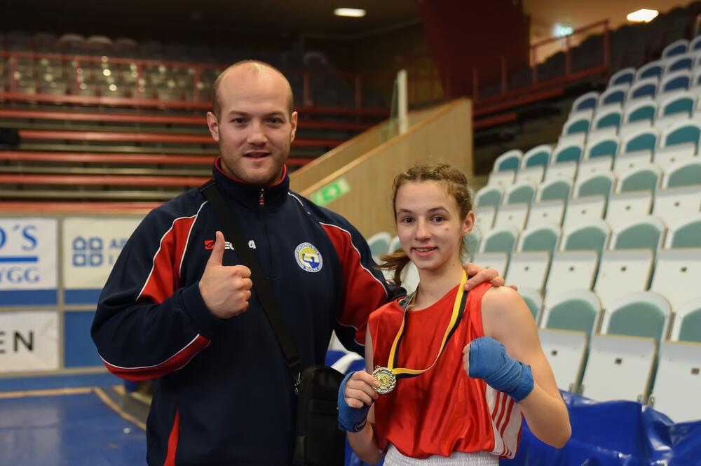 Nikola Ružić i Bojana Gojković, Foto: Eubcboxing.org