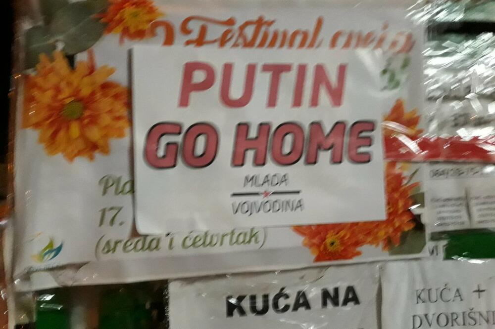 Putin go home, Foto: Twitter