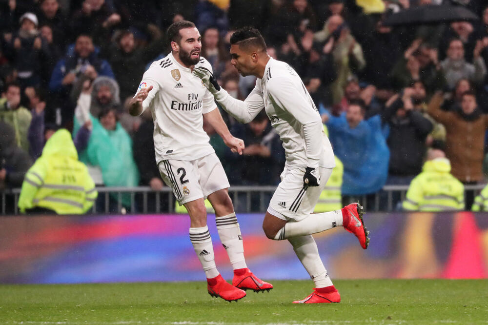 Kazemiro slavi pogodak za 1:0, Foto: Reuters