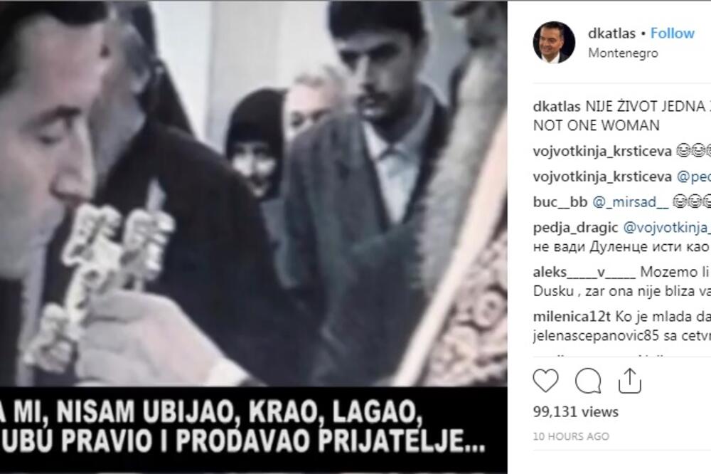 Dio nove objave Kneževića na Instagramu, Foto: Instagram