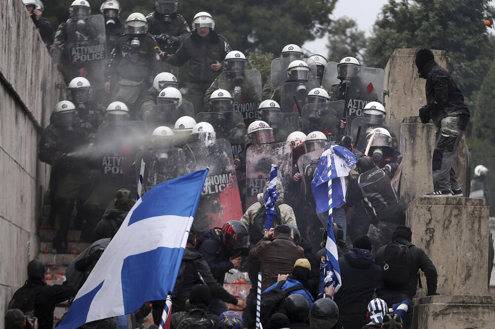 Sa protesta u Atini, Foto: Beta/AP
