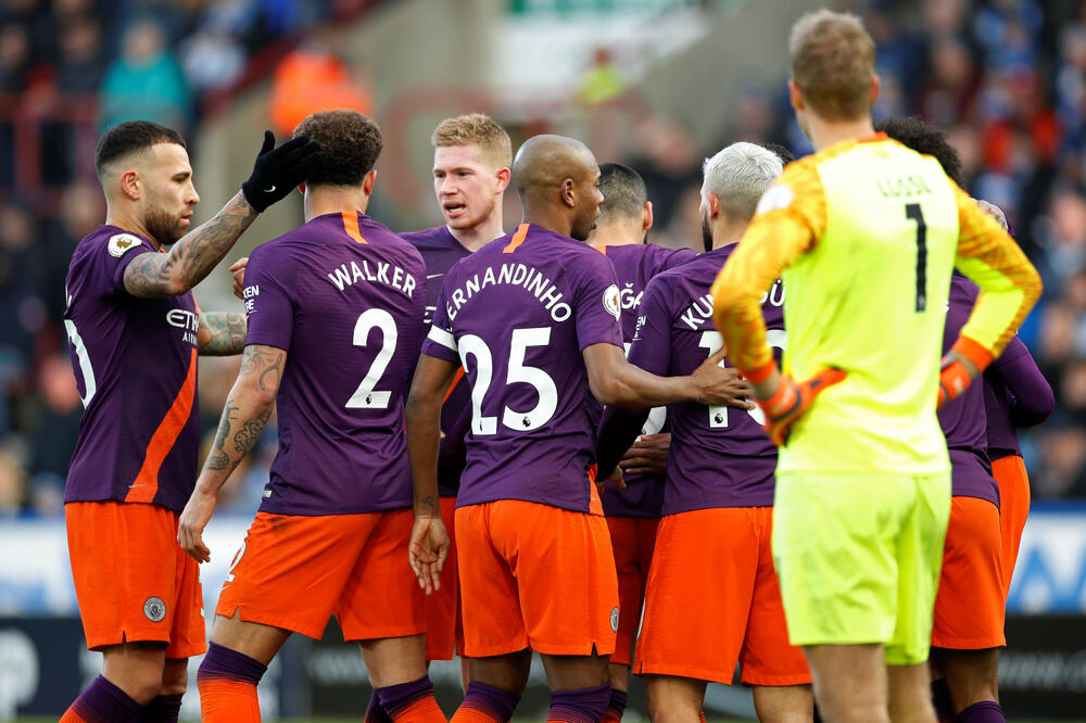 Fudbaleri Sitija slave gol protiv Hadersfilda, Foto: Reuters, Reuters