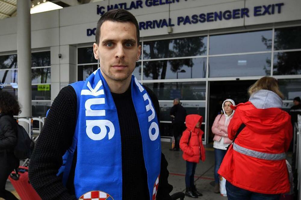 Komnen Andrić sa šalom Dinama, Foto: GNK Dinamo