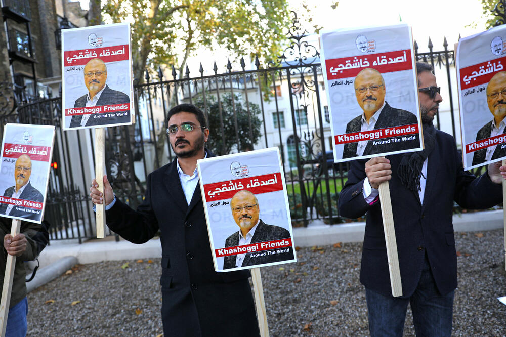 Protest ispred Saudijske ambasade, Foto: Reuters