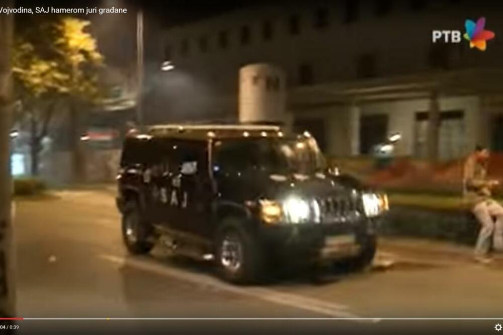 Hamer koristio SAJ prilikom razbijanja protesta 2015. godine, Foto: Printscreen