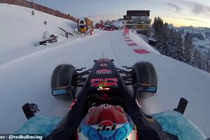 Pogledajte kako as Formule 1 vozi po snijegu i padinama na...