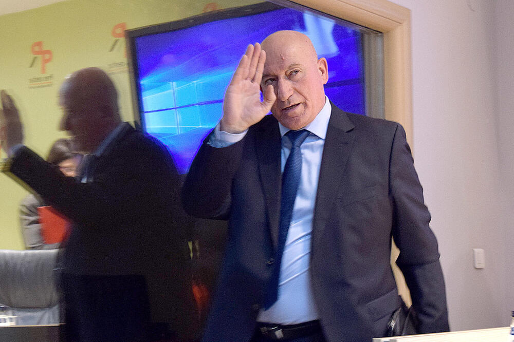 Katnić juče uoči konferencije, Foto: Zoran Đurić