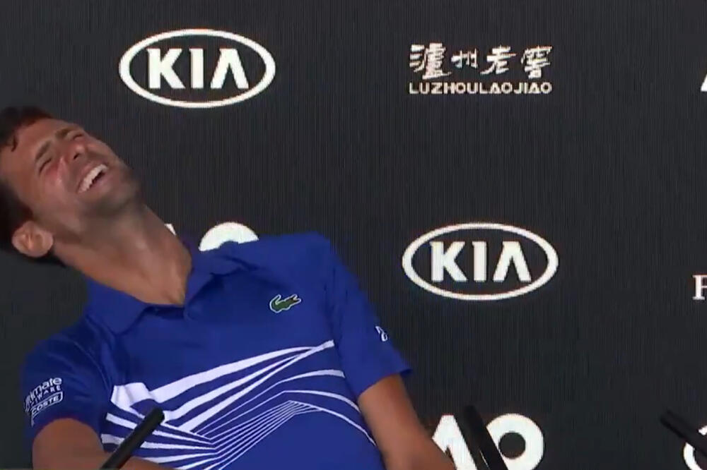 Đoković na presu nakon osvajanja Austalian opena, Foto: Screenshot/Twitter