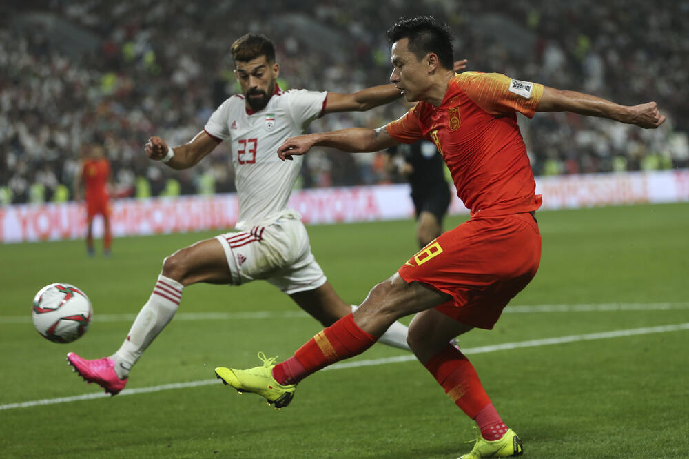 Sa utakmice Kina - Iran, Foto: BETA/AP