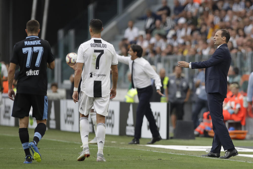 Adam Marušić Kristijano Ronaldo Juventus - Lacio, Foto: Beta/AP