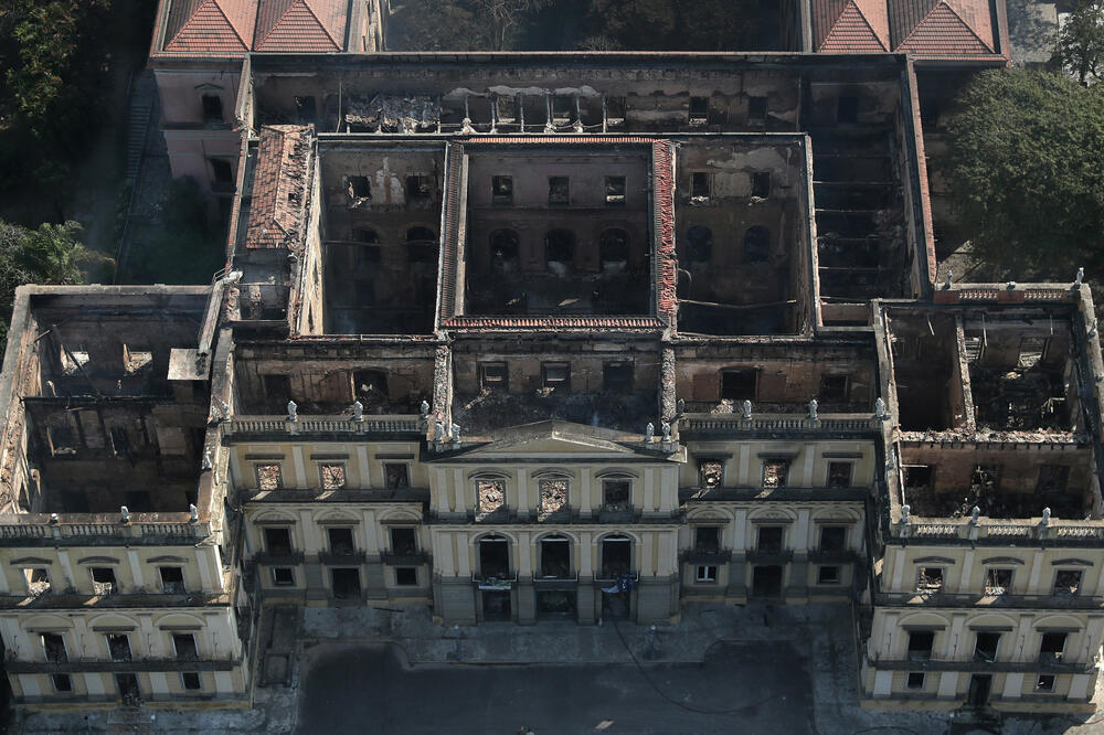 Brazil požar, Brazil muzej, Foto: Reuters