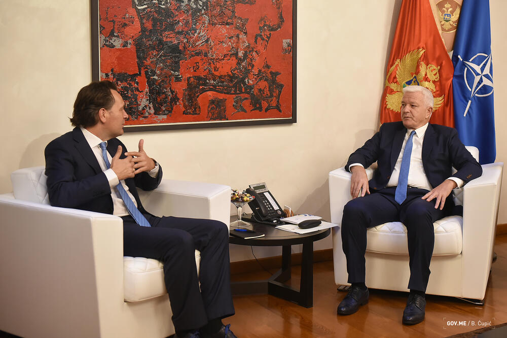 Frank Hamskerk, Duško Marković, Foto: Vlada CG