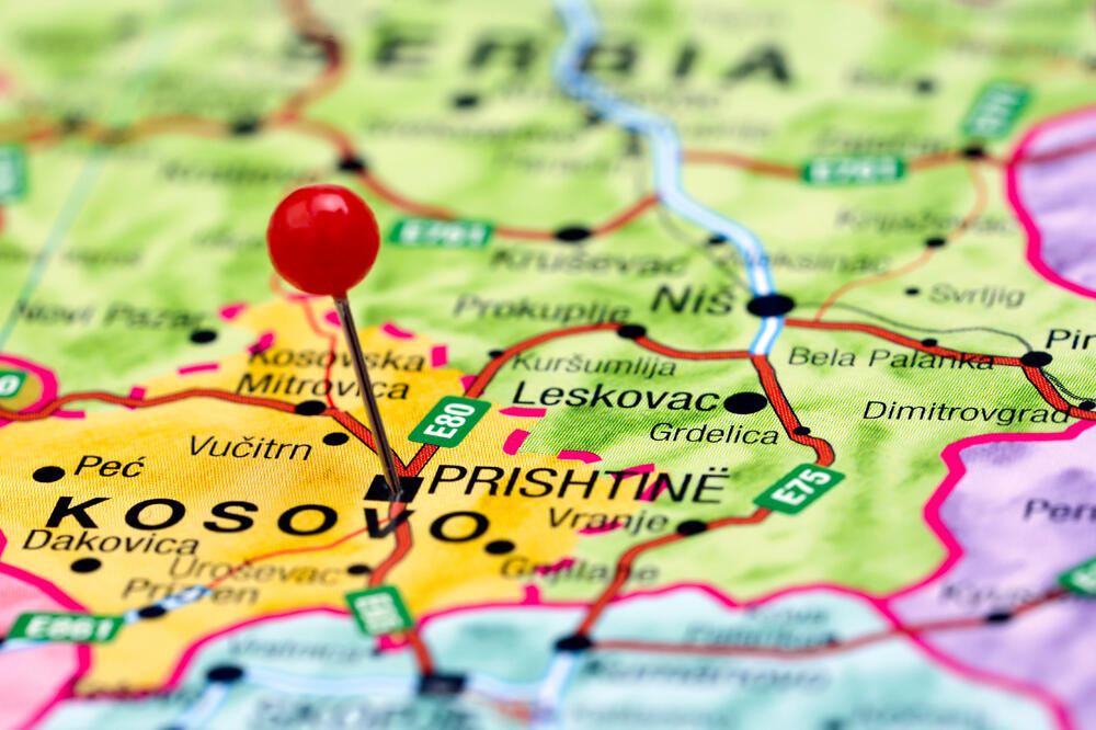 Kosovo, mapa, Foto: Shutterstock