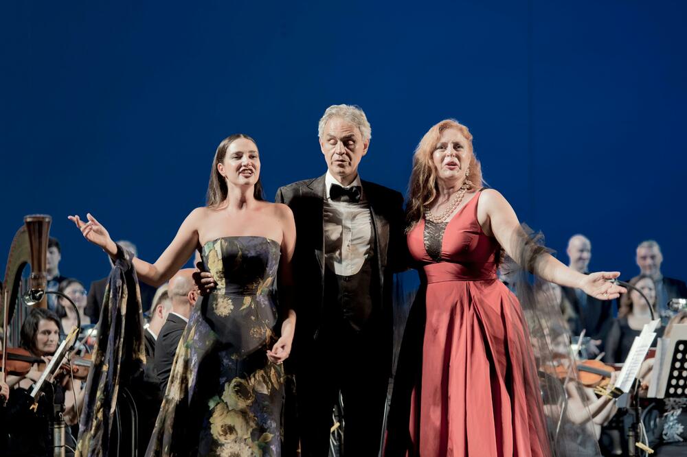 Ivana Čanović, Andrea Bočeli, Foto: Privatna arhiva