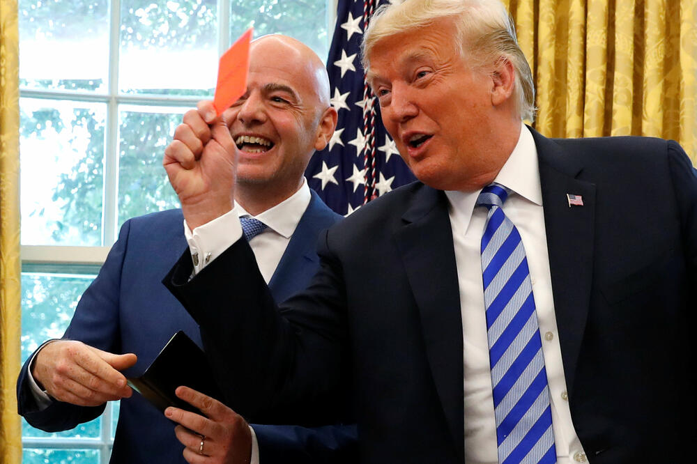 Đani INfantino, Donald Tramp, Foto: Reuters