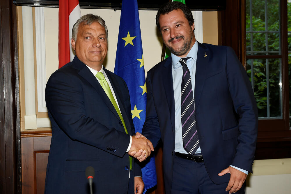 Viktor Orban, Mateo Salvini, Foto: Reuters