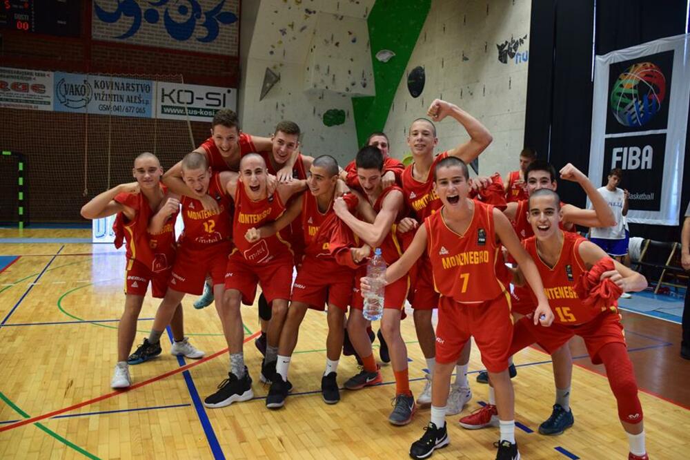 Muška pionirska košarkaška reprezentacija, Foto: KSCG