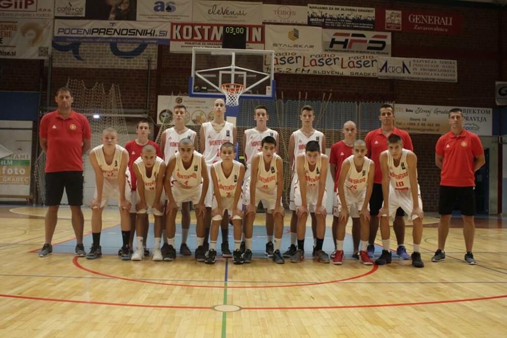 Muška pionirska košarkaška reprezentacija, Foto: KSCG