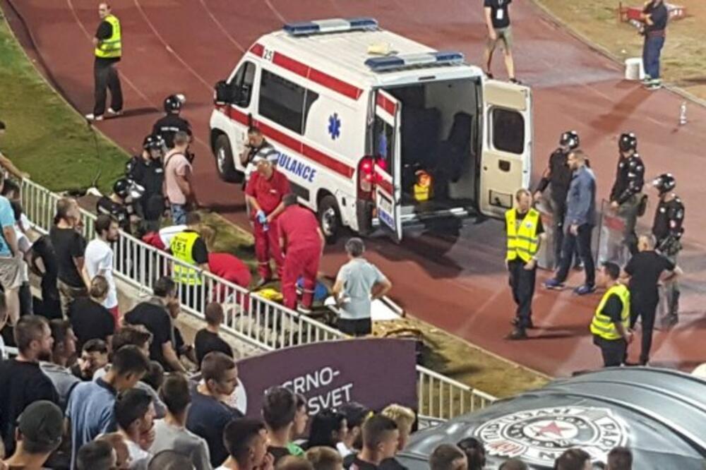 Navijač Partizan, Foto: Printscreen