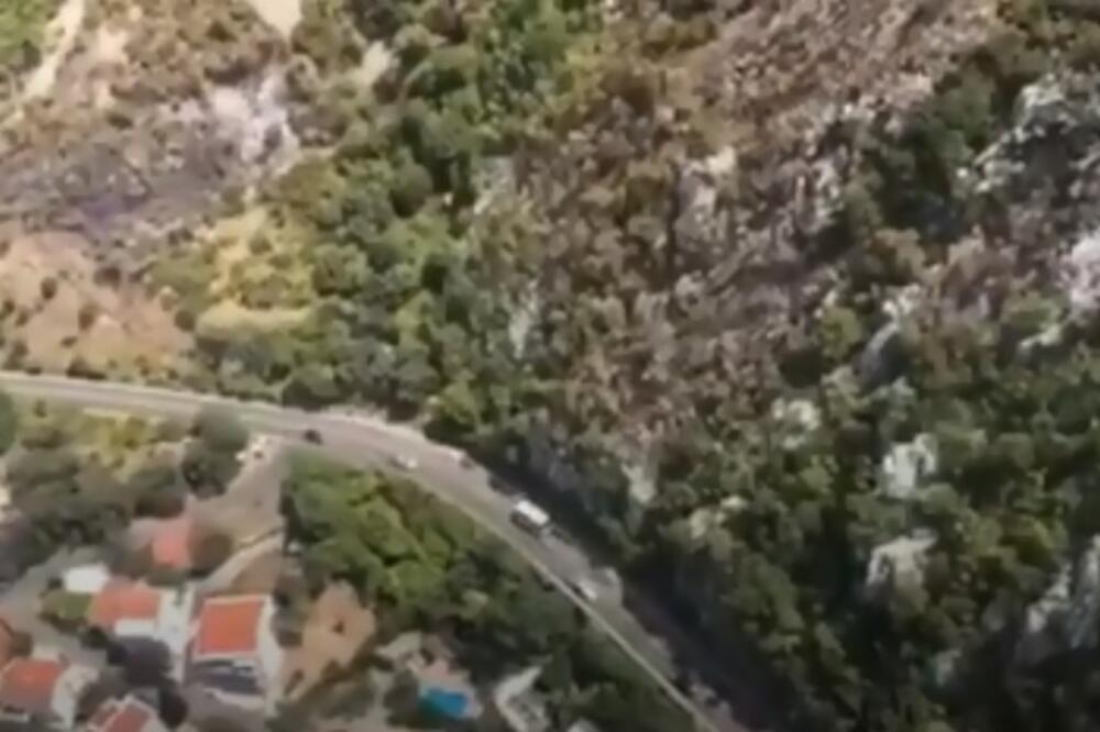 požar Budva, Foto: Printscreen