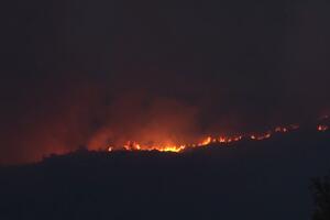 Požar se širi ka podnožju Paštrovske gore: Pogledajte kako bukti...