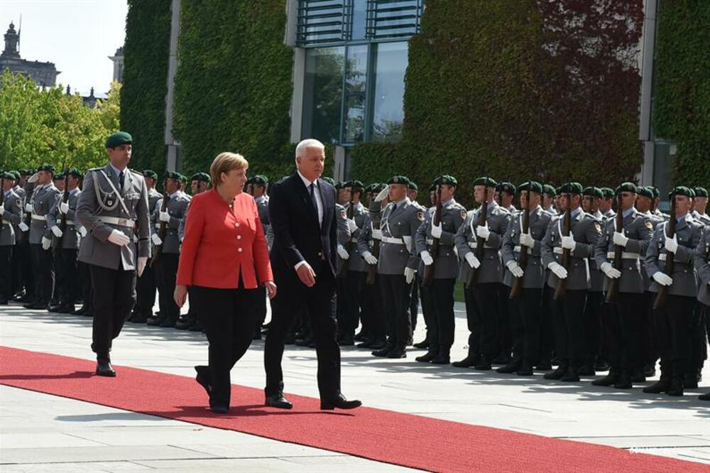 Angela Merkel, Duško Markvović, Foto: Gov.me