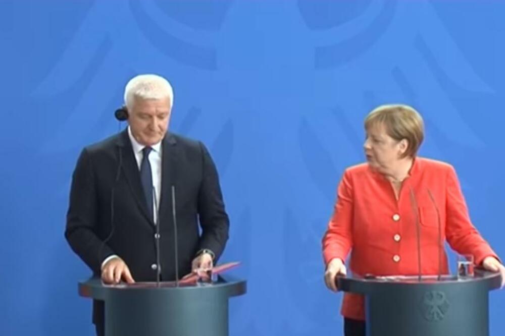 Duško Marković, Angela Merkel, Foto: Printscreen