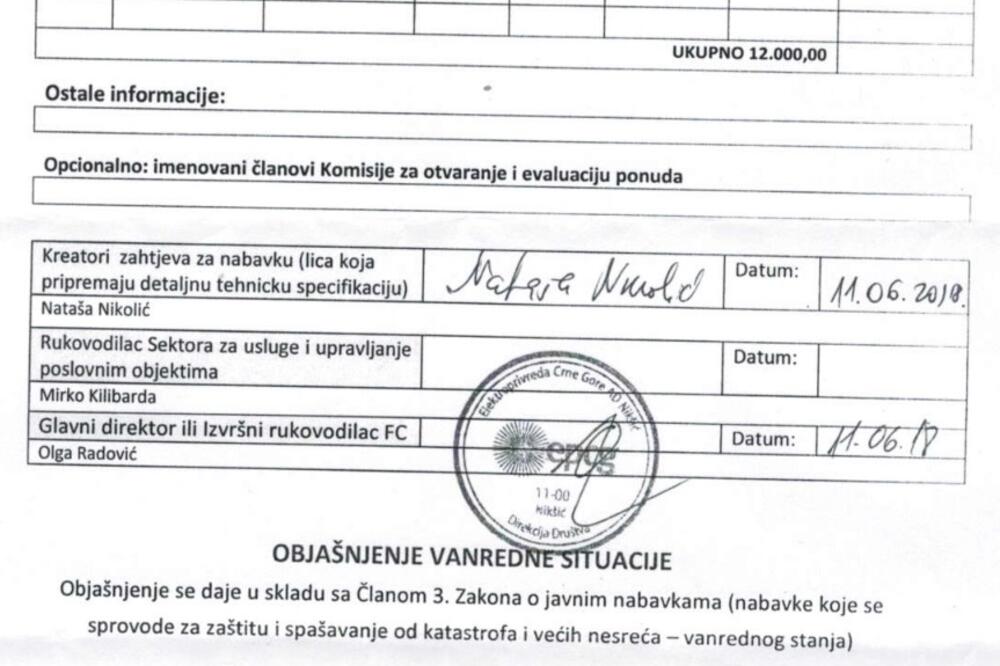 travnjak EPCG, Foto: Printscreen