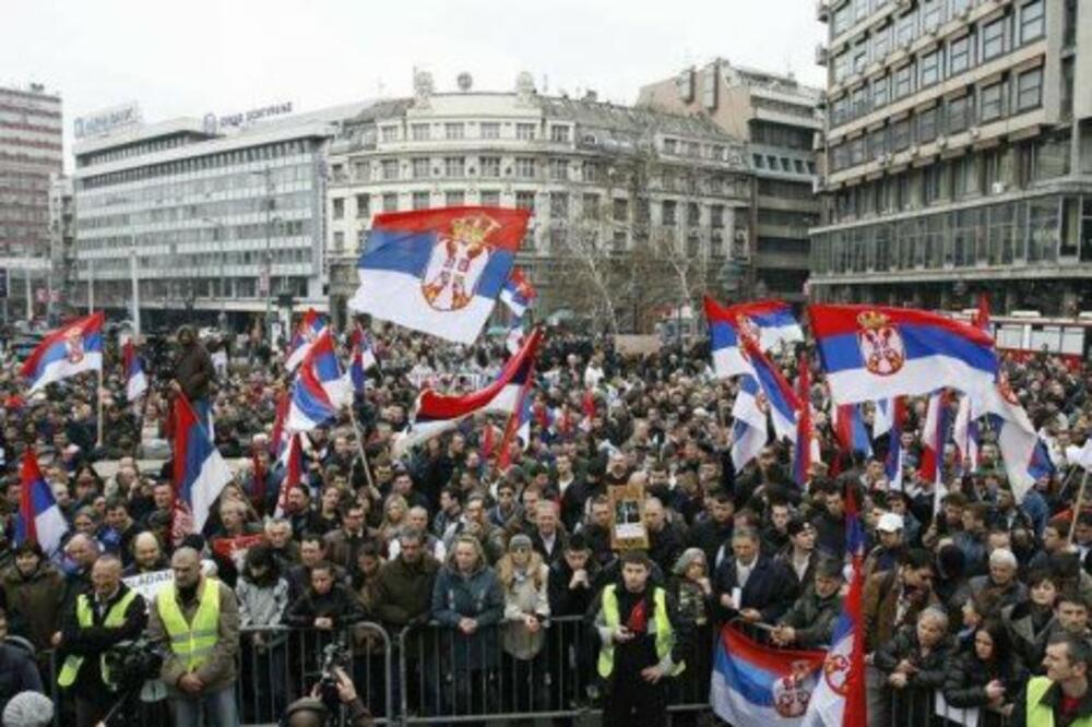 Dveri , protest Beograd, Foto: Beta/AP