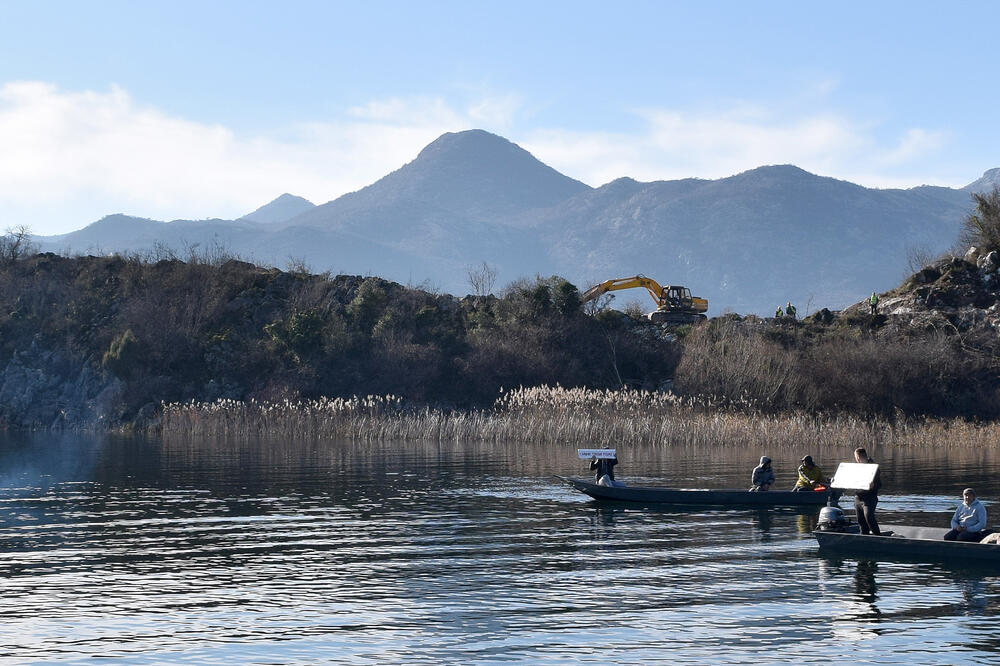 Skadarsko jezero protest, Foto: Boris Pejović