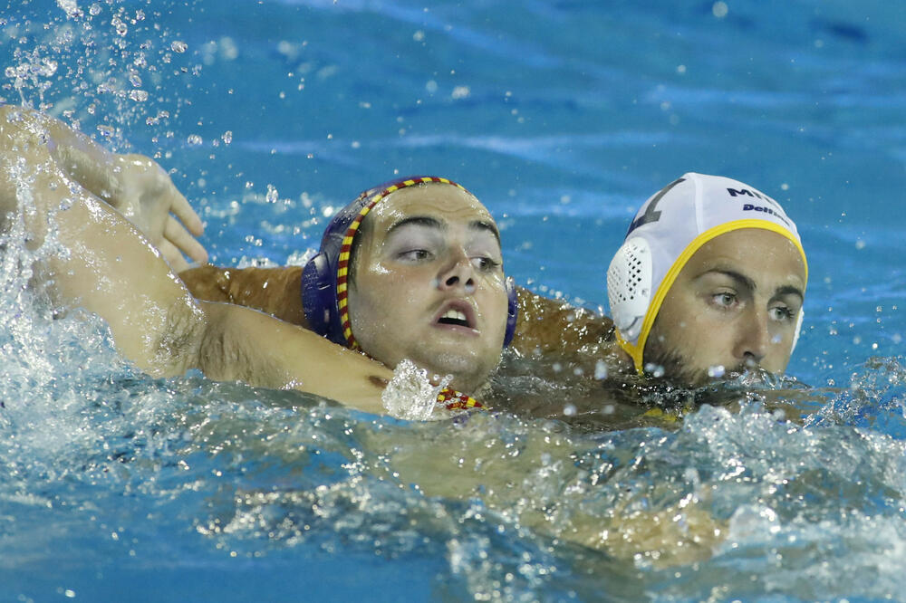 Vaterpolo reprezentacija Crne Gore Uroš Čučković Barselona 2018, Foto: Bcn2013.com