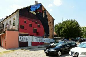 Novi mural Miša Joskića u Podgorici upozorava na ugroženost ptica
