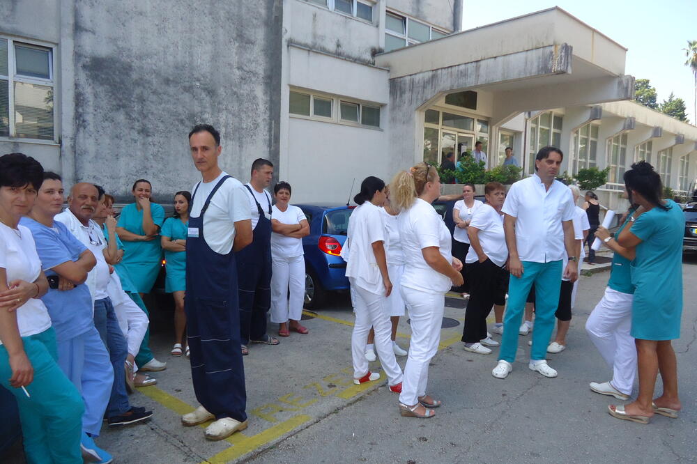 Protest bolnica Meljine, Foto: Slavica Kosić